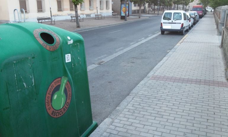 Contenedor de vidrio de Ávila.