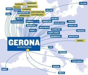 les 38 destinacions d'aquest estiu. En groc, les noves.