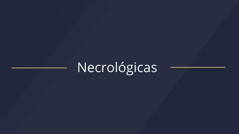 Necrológicas.