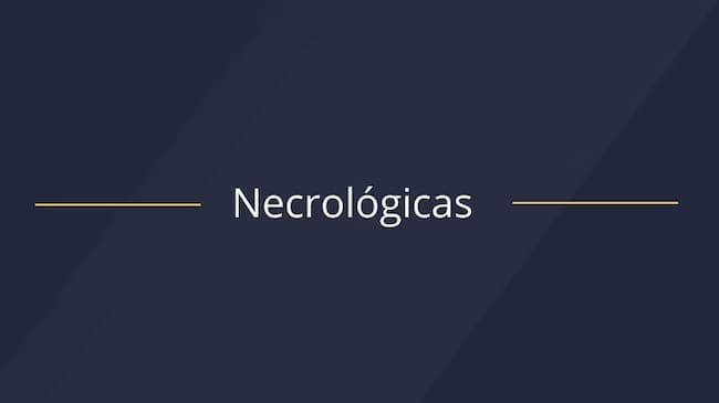 Necrológicas.