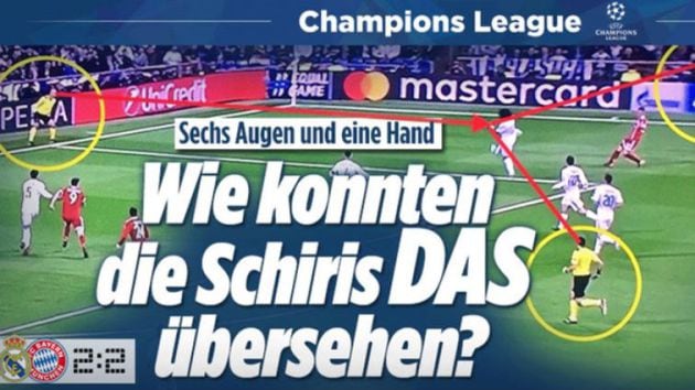 Portada de Bild después del partido