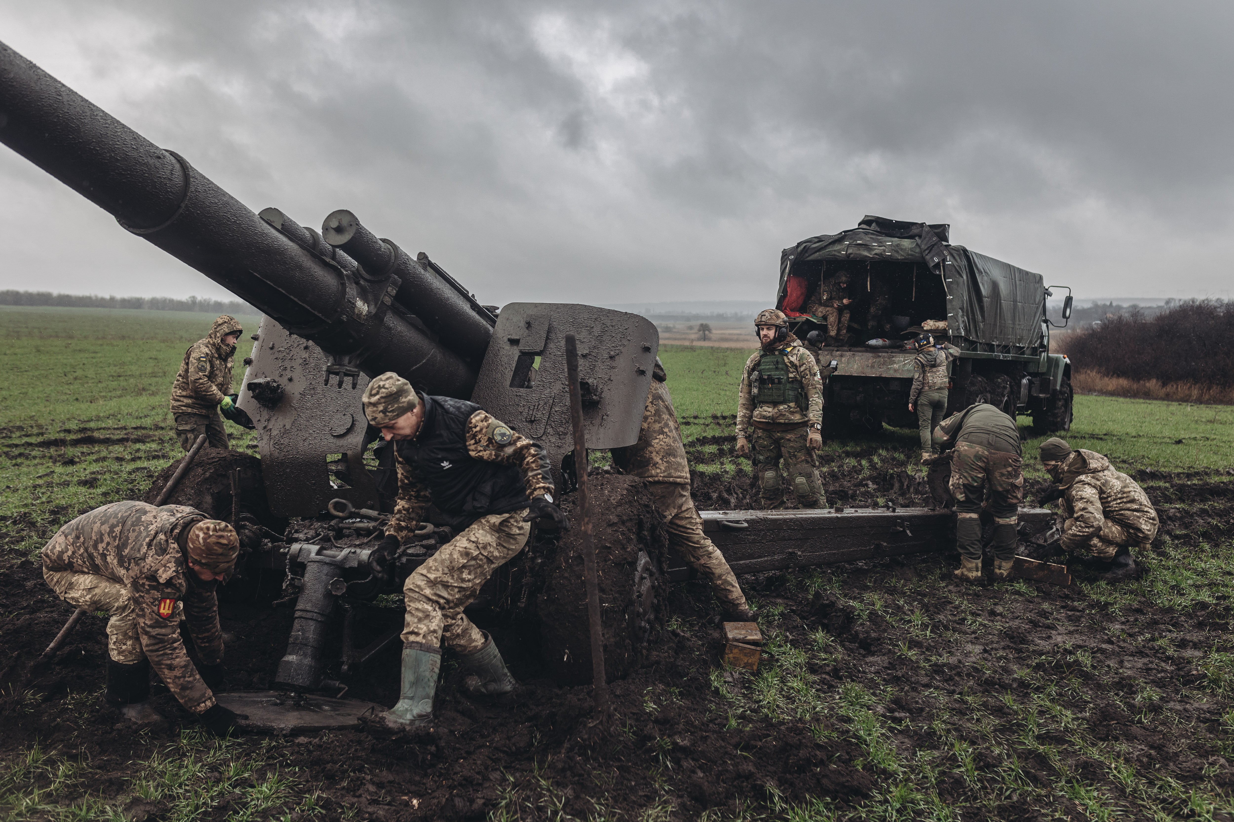 Actividad militar en el frente de guerra de Donetsk