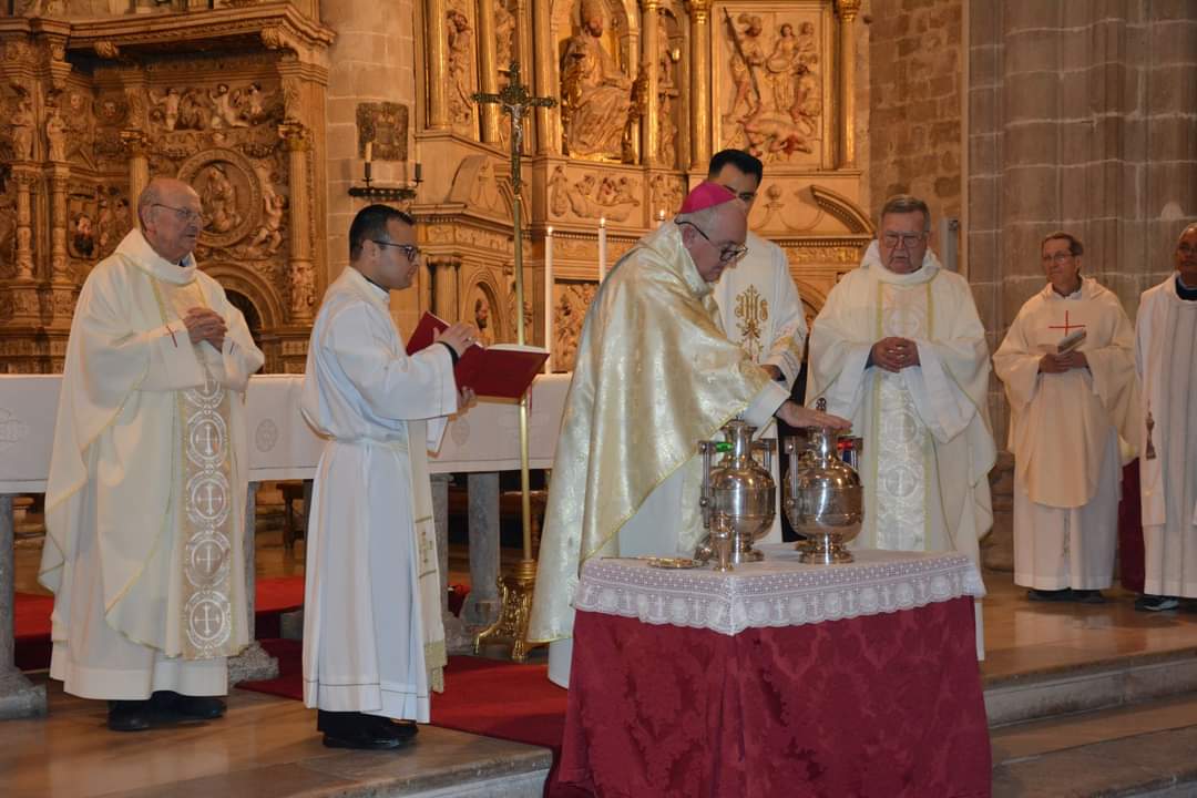 Misa de consagración de óleos. Foto: Diócesis Barbastro-Monzón