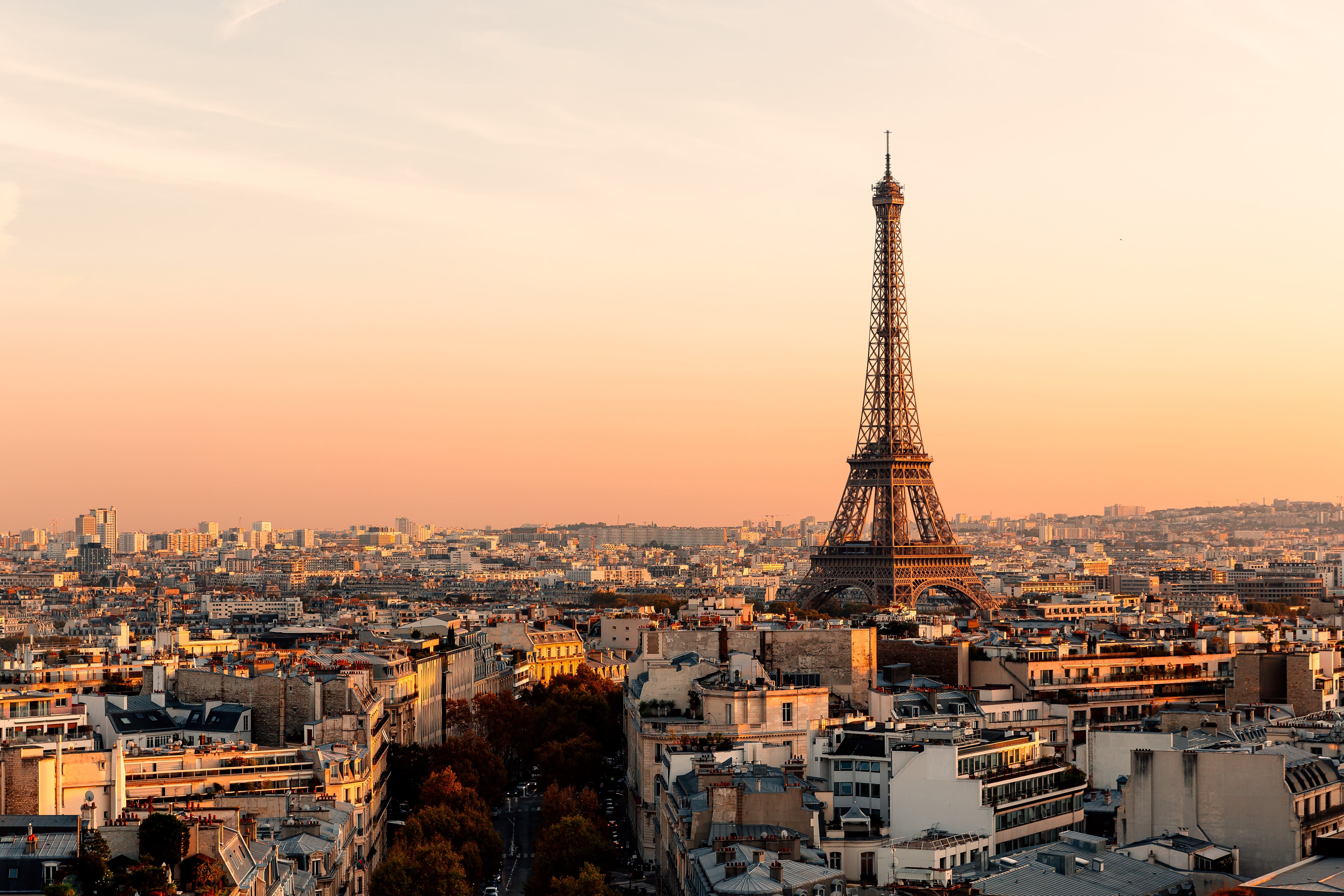 Vista aérea de París.