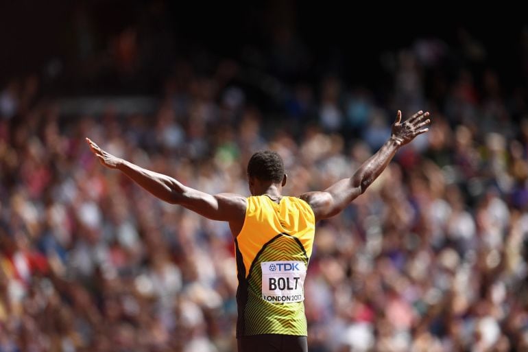 Usain Bolt, en Londres