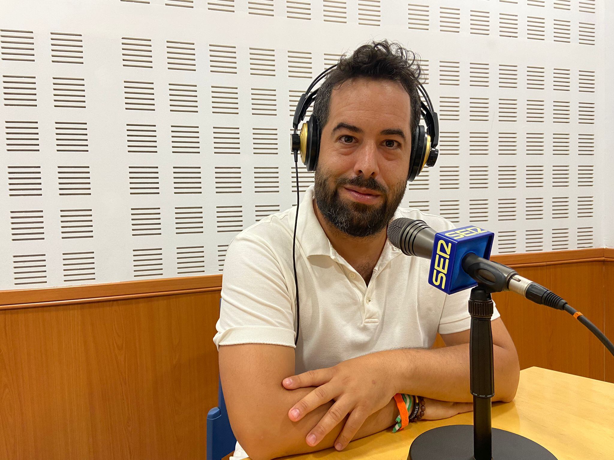 Fran Carrillo, durante una entrevista en Radio Córdoba - Cadena SER