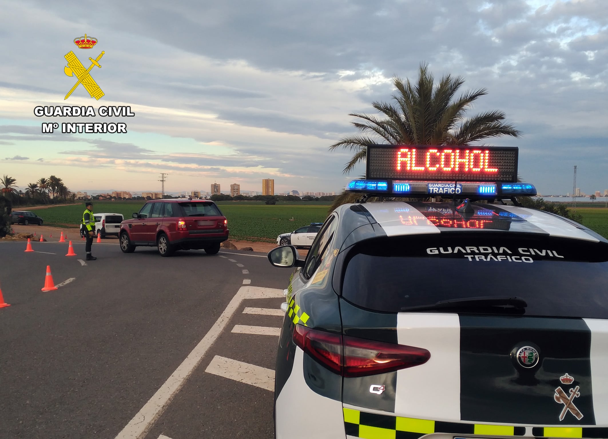 Control de alcoholemia de la Guardia Civil