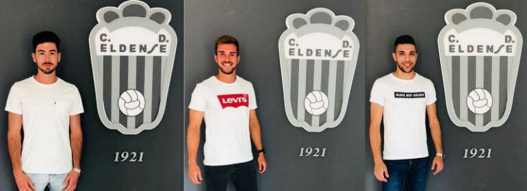 Melchor Antonio Vivo "Nono" (I), Miguel Ruiz (C) y Javier Valencia (D)