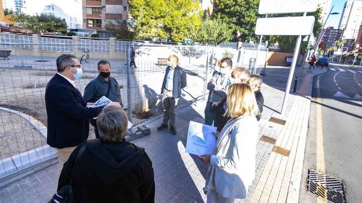 Toni Pérez, alcalde de Benidorm, obras calle Esperanto