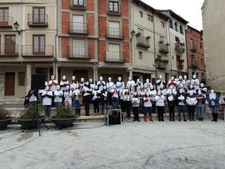 Participantes en el acto celebrado en Cuéllar.