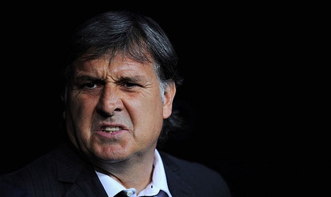 Martino, en el banquillo del Camp Nou