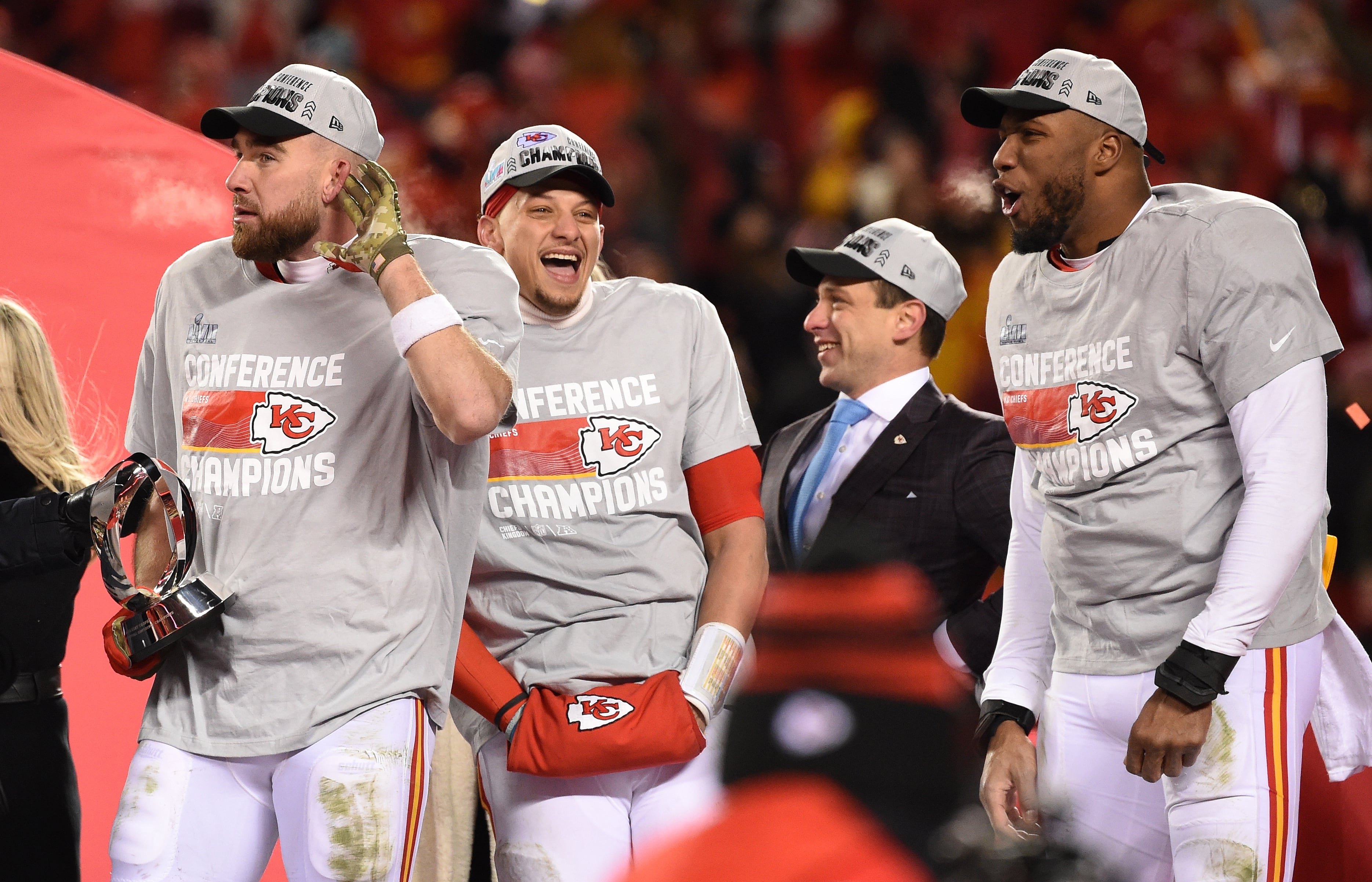 Kansas City Chiefs gana la AFC y será finalista en la Super Bowl 2023. (Estados Unidos, Filadelfia) EFE/EPA/DAVE KAUP