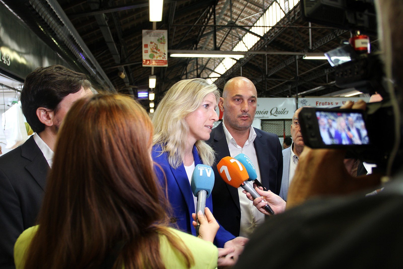 Mª José Ros (Ciudadanos), en el primer día de campaña