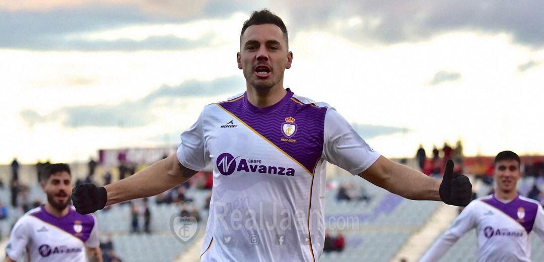 Antonio López celebra uno de los cuatro goles anotados ante el Rincón.