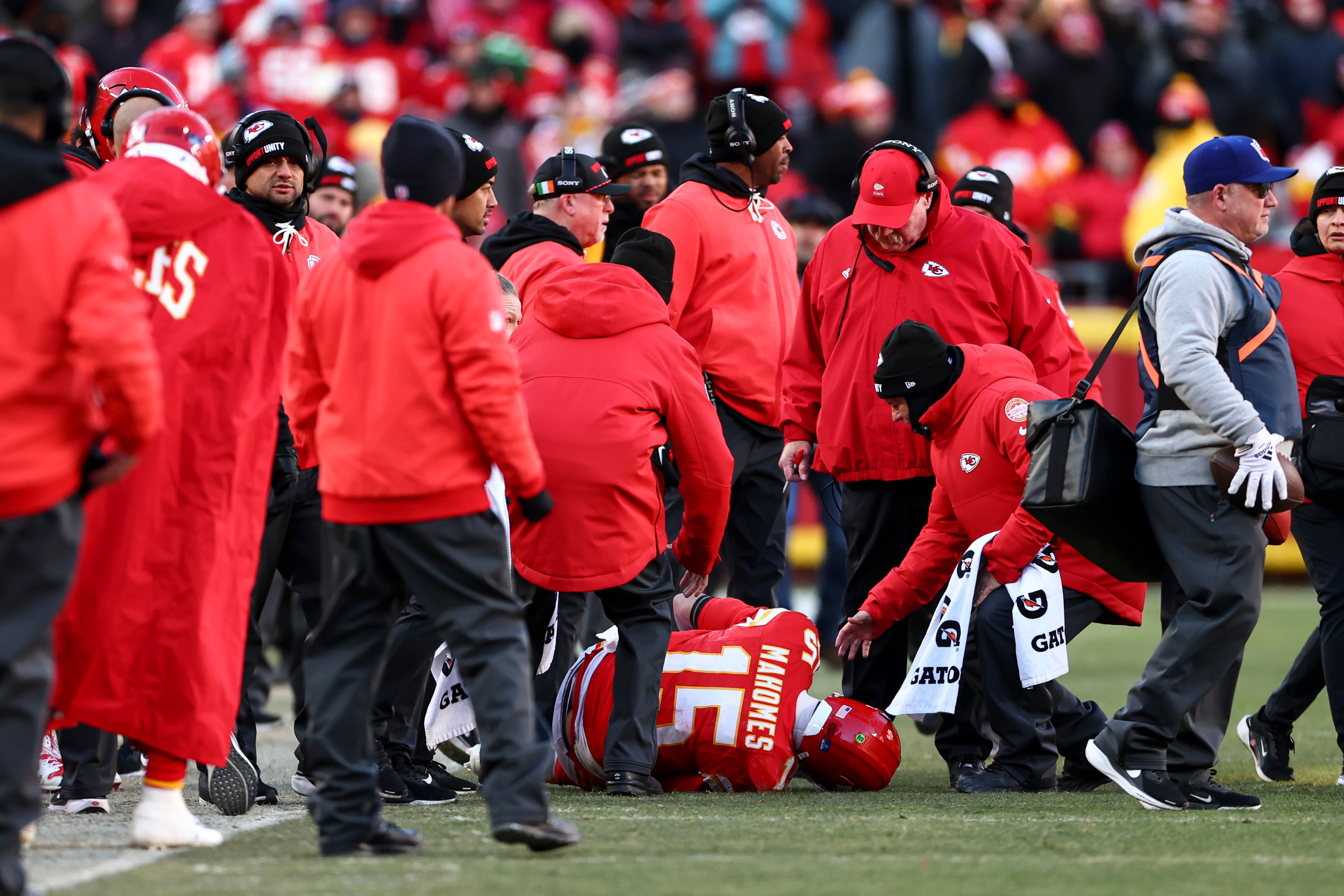 Patrick Mahomes, lesionado en el partido de los Chiefs