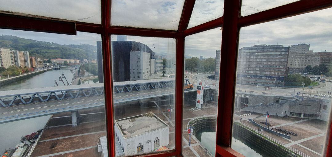 Desde la cabina de la grua Carola