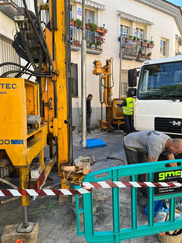 Los sondeos quieren explorar una posible contaminación del suelo en pleno centro de Pinto