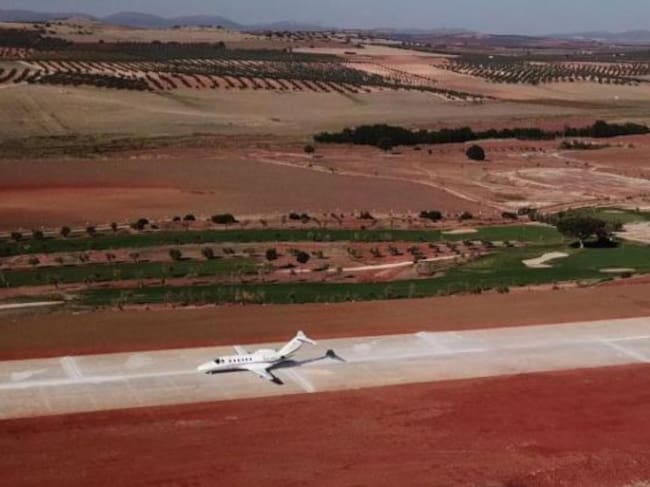Imagen de la pista de aterrizaje y despegue
