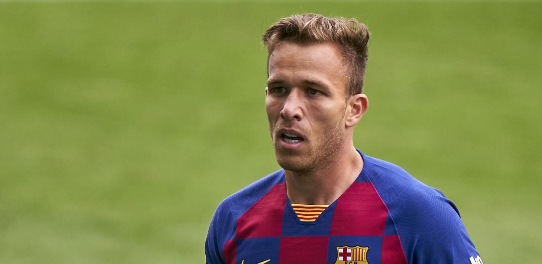Arthur Melo, durante un partido con el Fútbol Club Barcelona