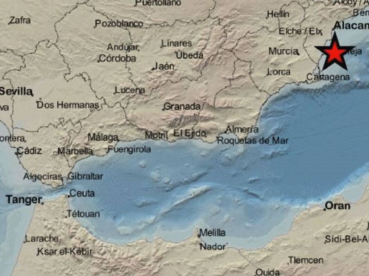 Movimiento sísmico en la Región de Murcia de magnitud 4.0 con epicentro en Cabo de Palos