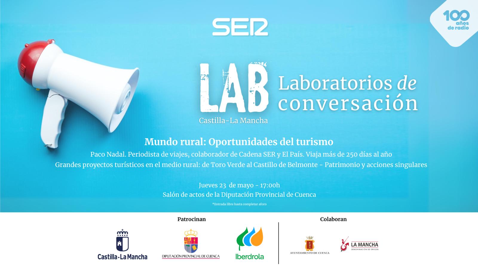 Cartel del segundo &#039;Laboratorio de conversación&#039; de SER CLM