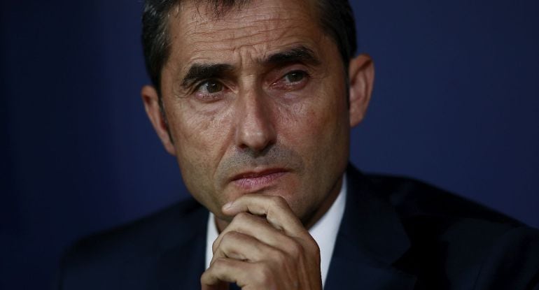 El técnico del Barcelona Ernesto Valverde.