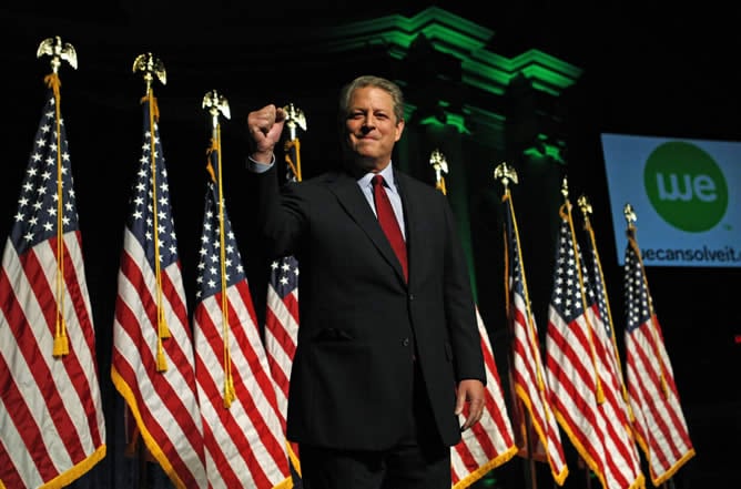 Para Al Gore, el medio ambiente y la crisis económica son aspectos relacionados