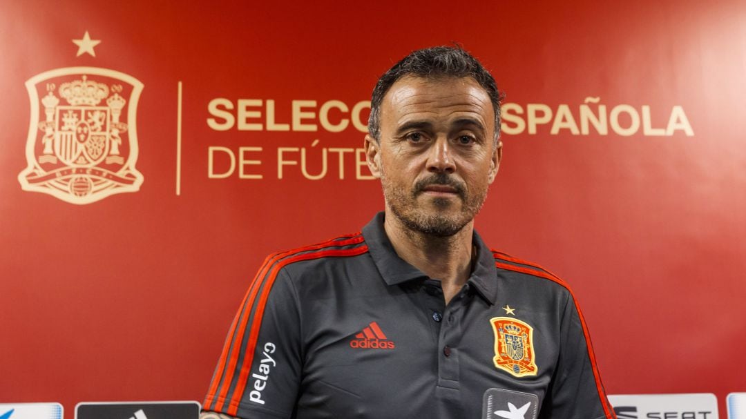 El seleccionador Luis Enrique Martínez.