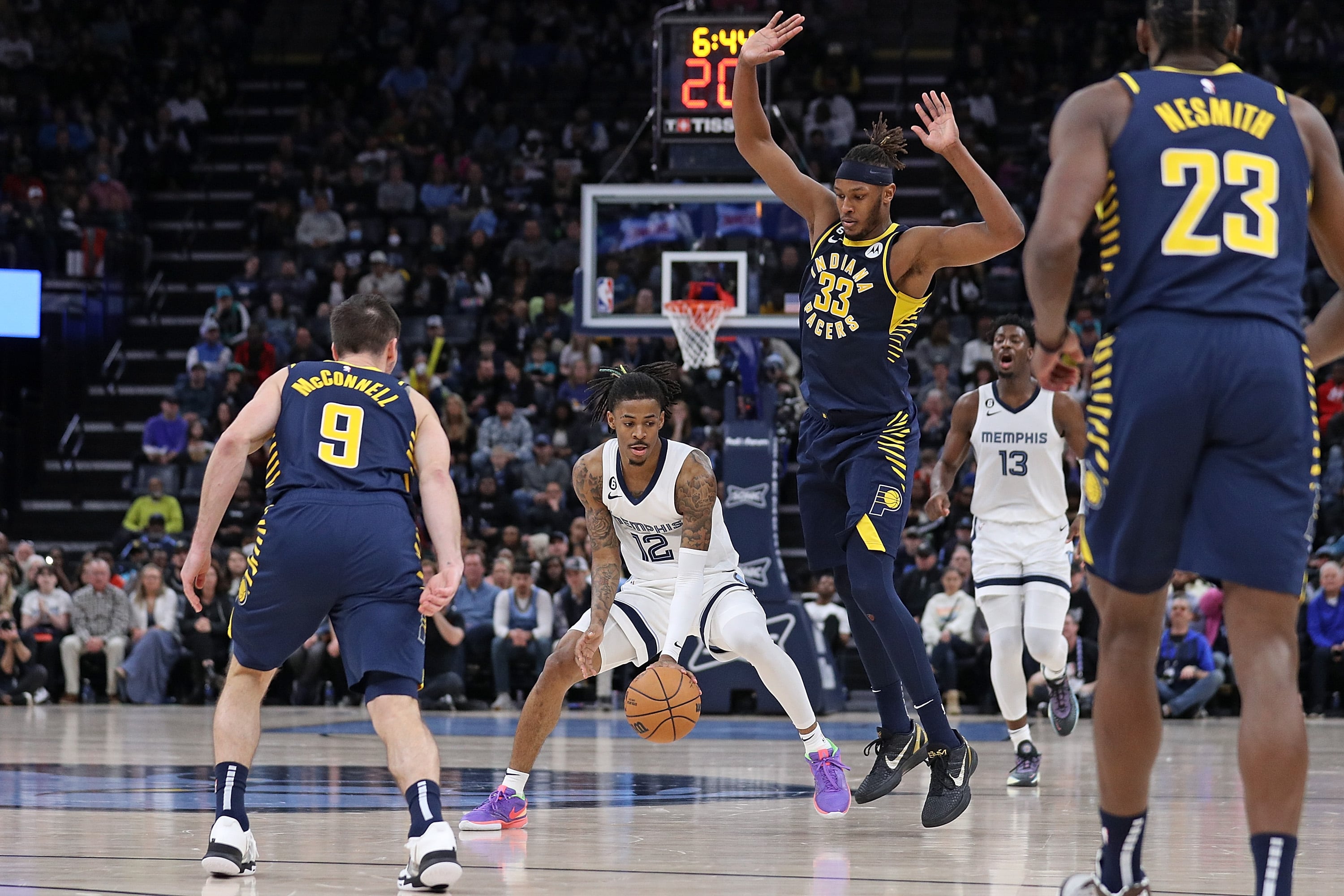 Ja Morant, durante el partido contra Indiana Pacers del pasado 29 de enero