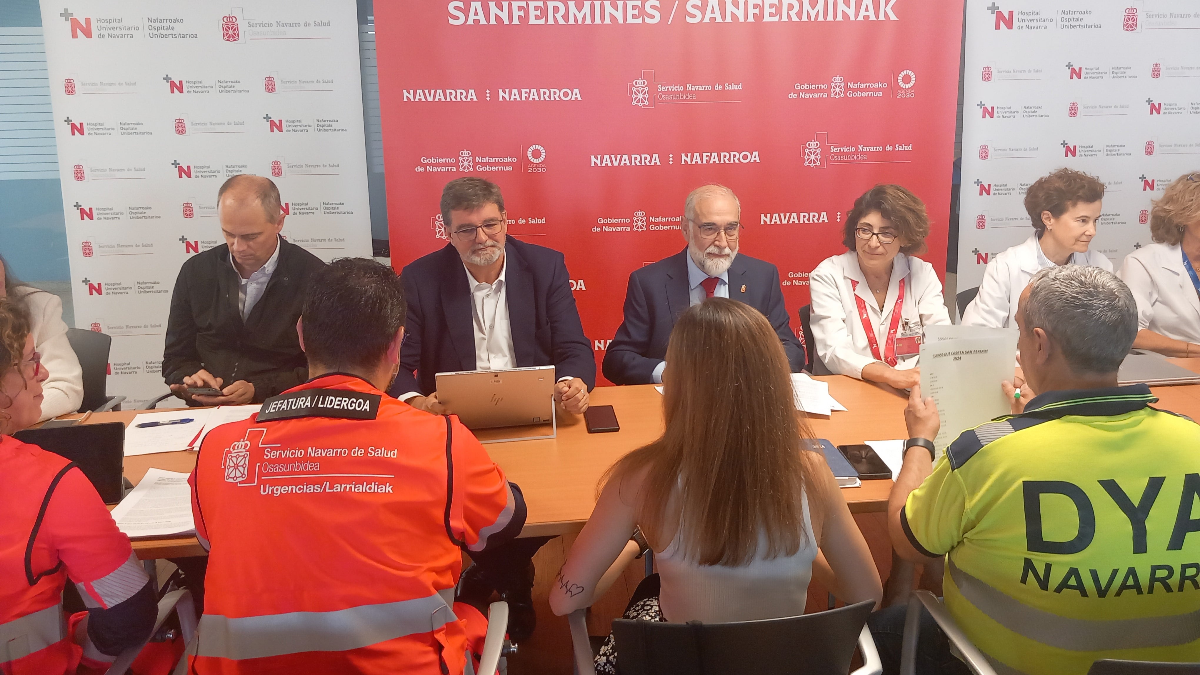 Reunión para la coordinación sanitaria de los Sanfermines 2024