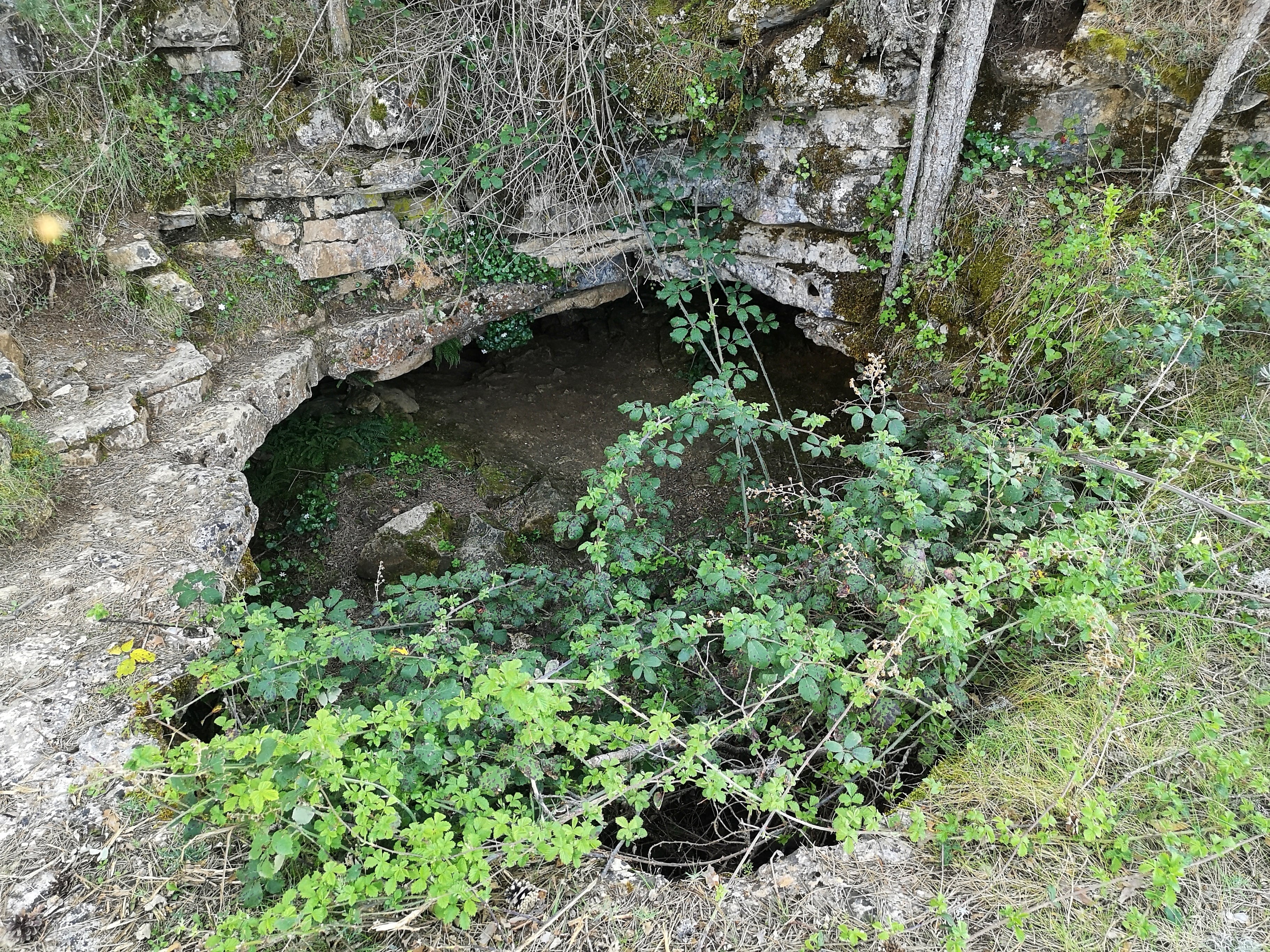 Entrada a la cueva de los Moros en Las Majadas.