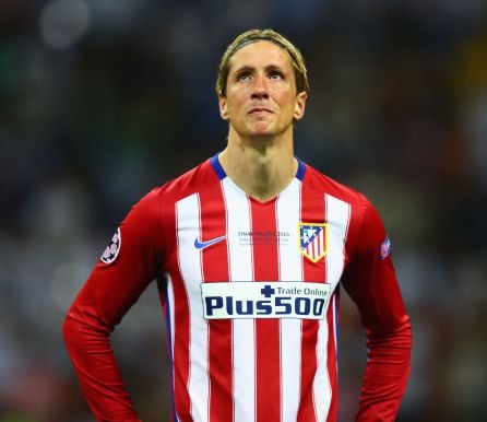 Fernando Torres, tras la final de la Champions ante el Real Madrid en Milán.