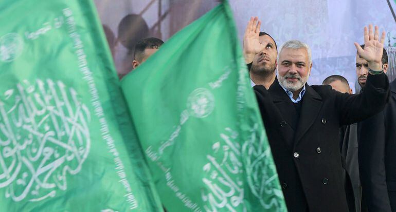 El líder de Hamas Sheikh Ismaeli Haneiya.