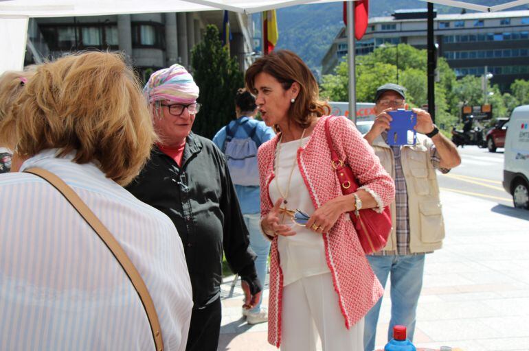 La consellera de Social, Ester Vilarrubla, aquest dimarts durant la festa de cloenda de les activitats de la gent gran 