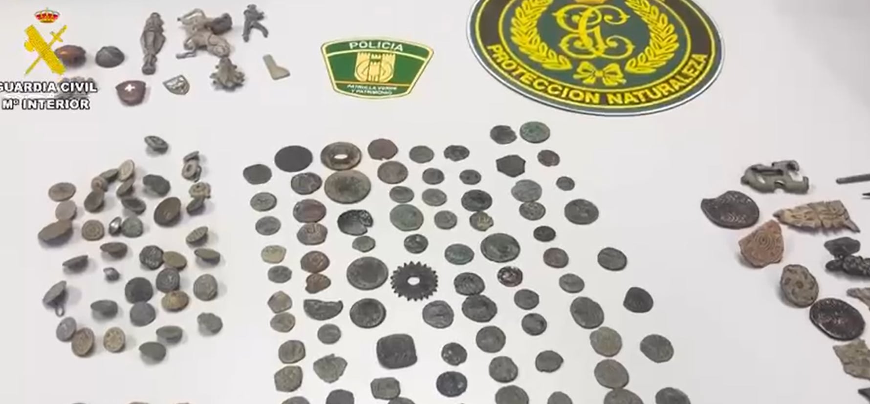 Los objetos recuperados están pendientes de catalogación por el Servicio Territorial de Cultura