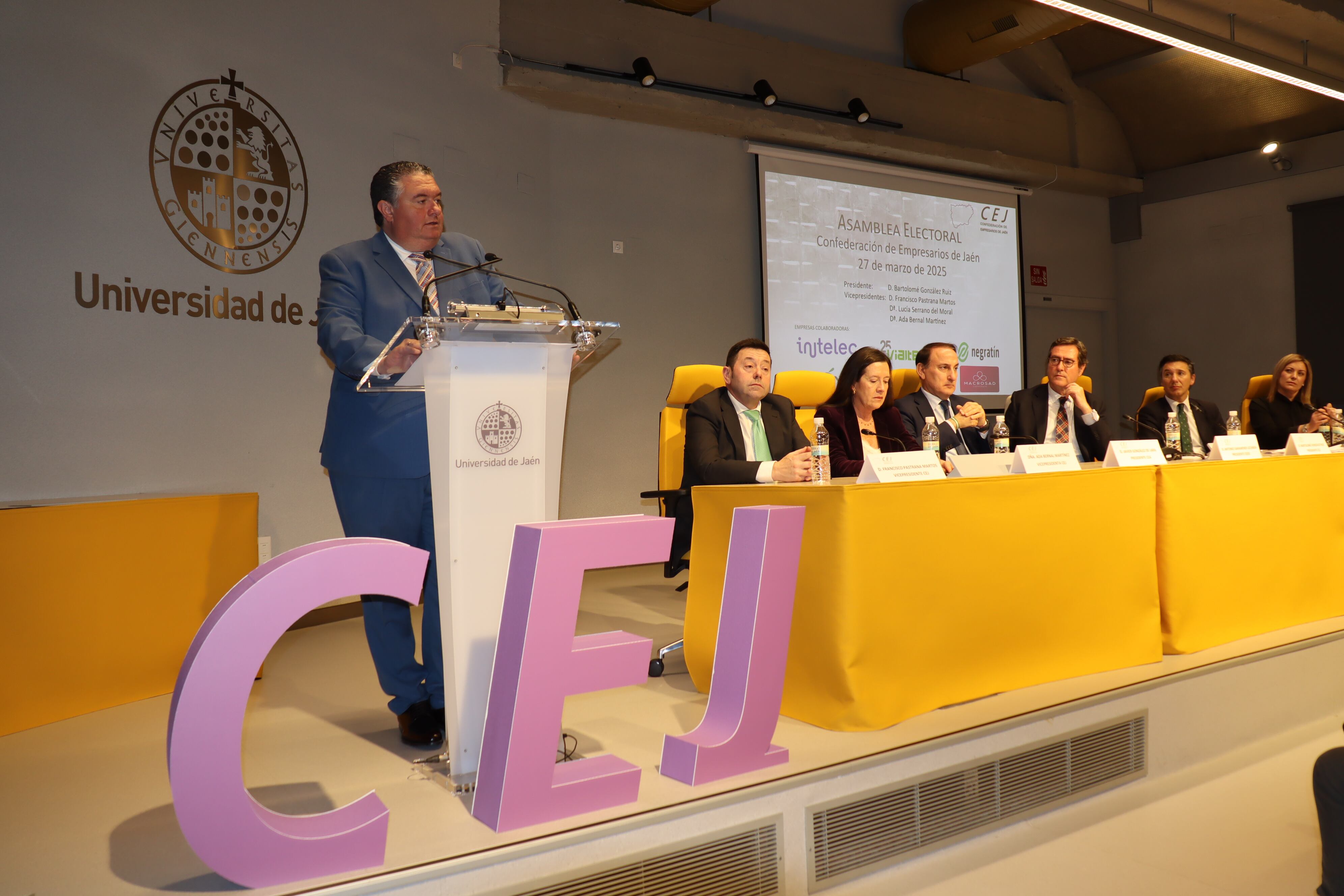 Intervención del presidente de la CEJ, Bartolomé González