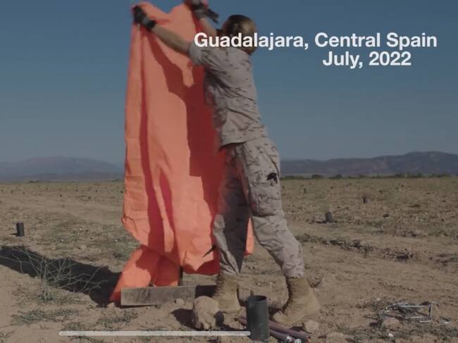 Preparación campo de descarga