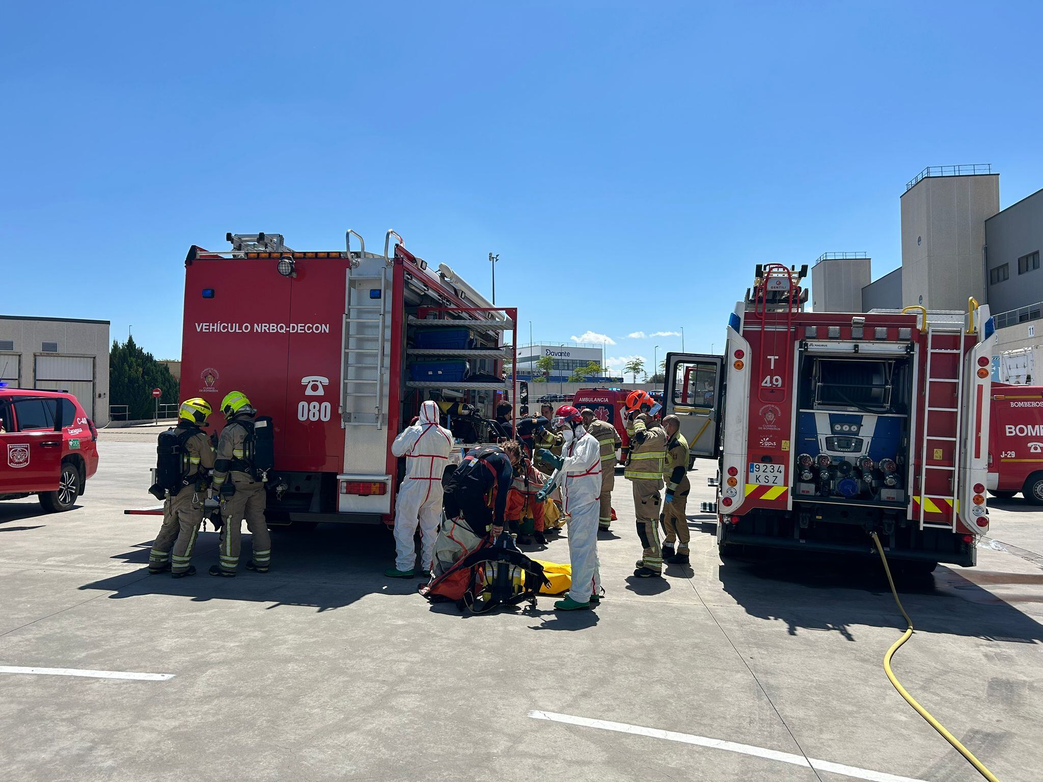 Fuga de amoniaco en una empresa de PLAZA, Zaragoza