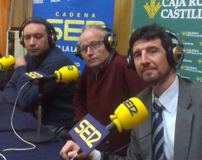 David Rodriguez, Boni Cervantes y Luis Rodriguez, contertulios de SER Deportivos Toledo.