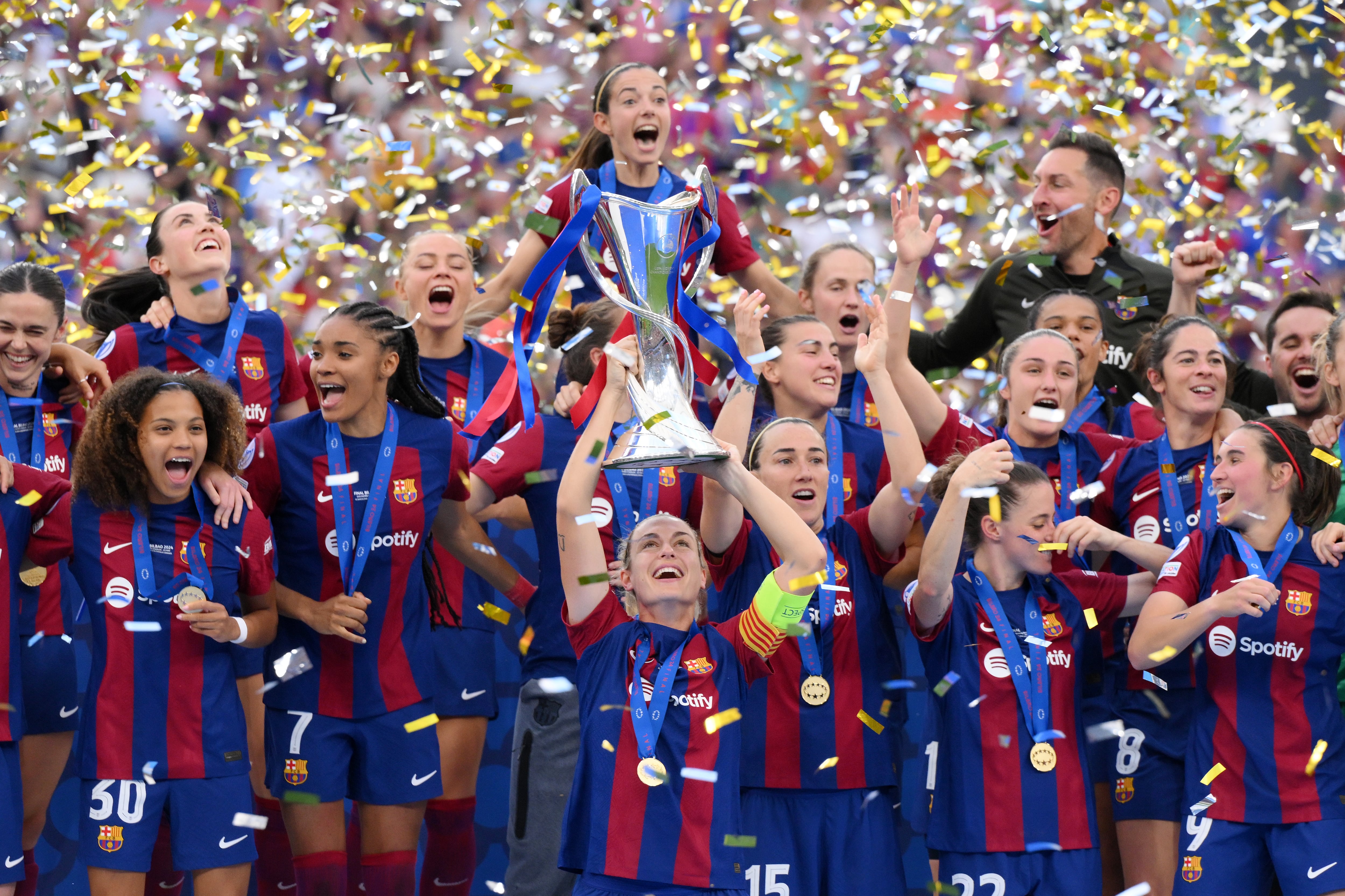 El FC Barcelona, campeón de la UEFA Women&#039;s Champions League 2024. (Photo by David Ramos/Getty Images)