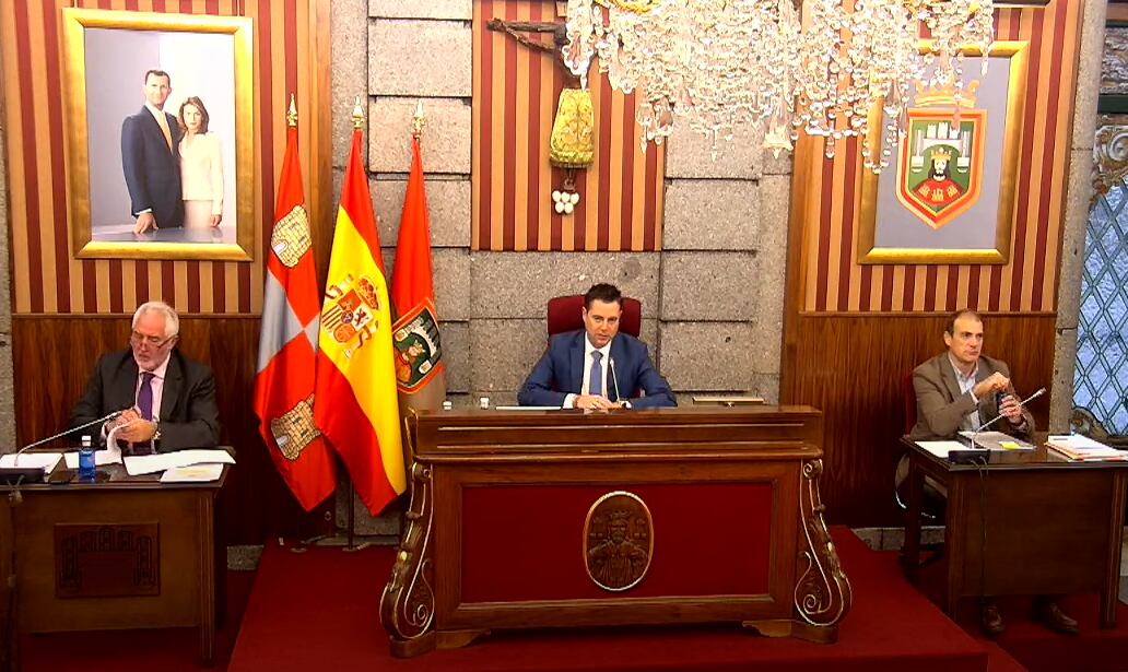 Imagen del salón de plenos del Ayuntamiento de Burgos