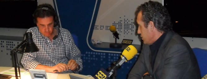 El director general del Real Madrid, Jorge Valdano, es entrevistado por José Ramón de la Morena en &#039;El Larguero&#039;