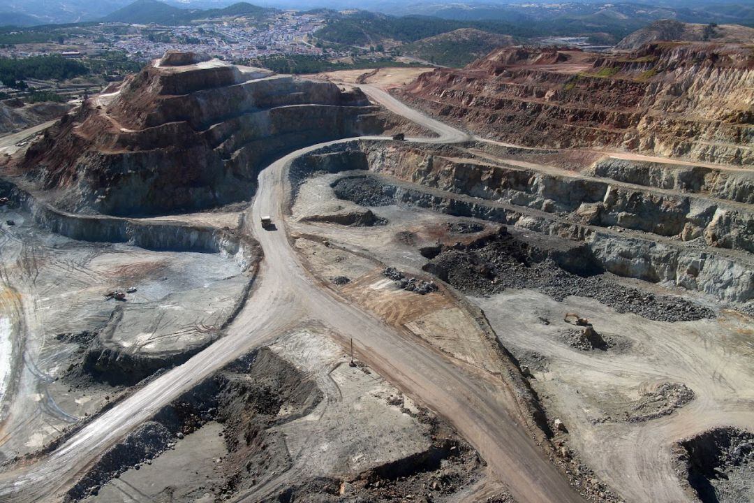 Vista general de la mina de Riotinto