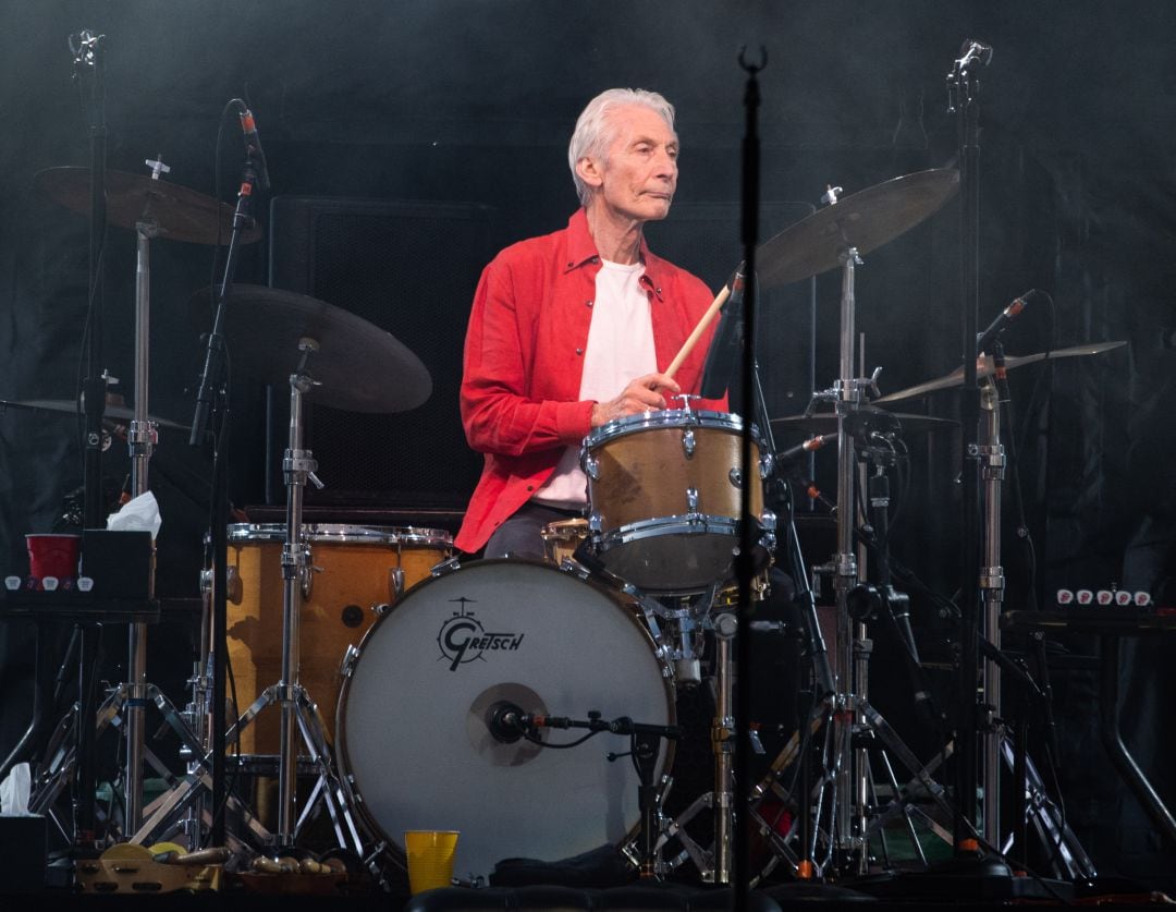 Imagen de 2019 del batería de los Rolling, Charlie Watts, en un concierto en Canadá