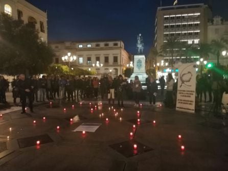 Acto de vigilia celebrado en Las Tendillas el 7 de Marzo