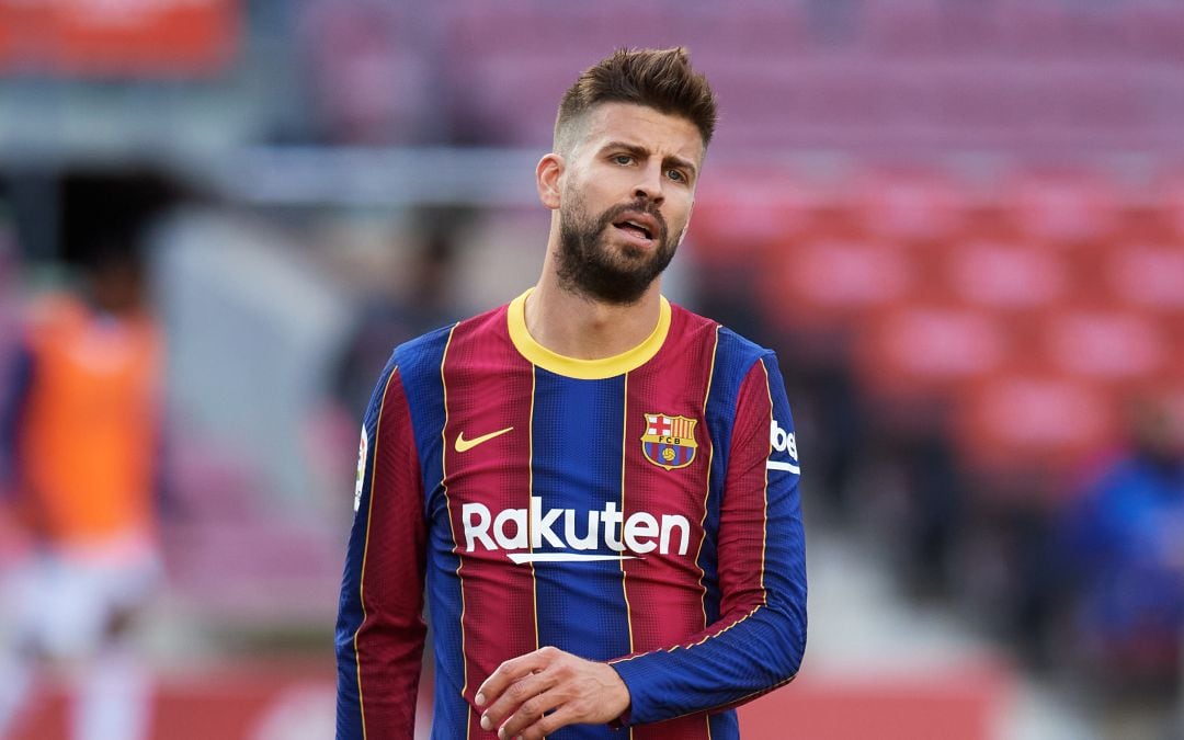 Piqué, durante el Clásico de la presente temporada frente al Real Madrid