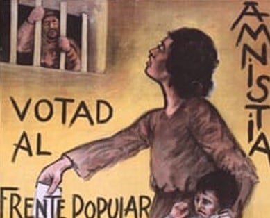 cartel de época del frente popular