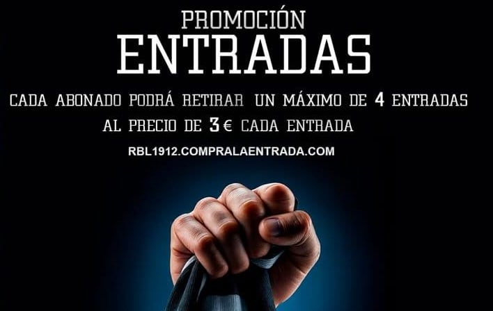 Promoción de entradas para este domingo