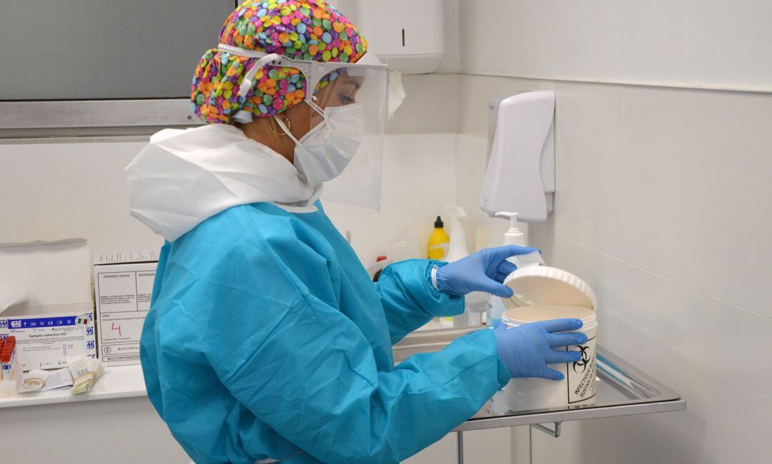 Pruebas PCR en una clínica