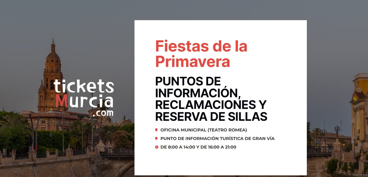 Pantallazo de la web de venta de sillas para los eventos de la ciudad de Murcia